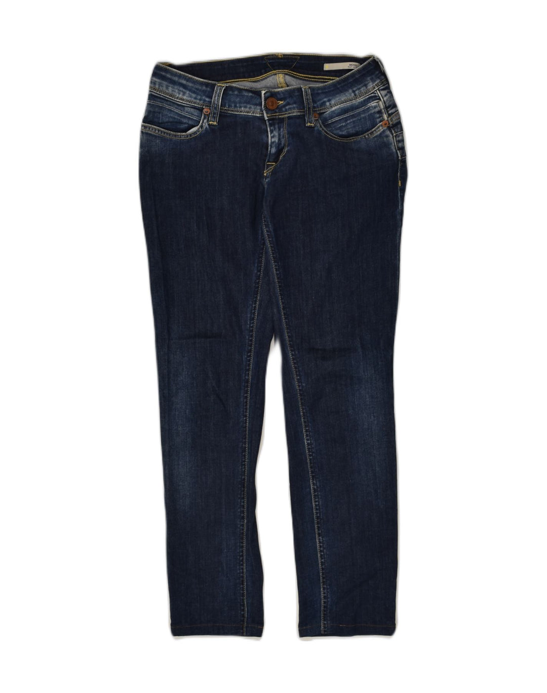 MELTIN' POT Womens Slim Jeans W27 L34  Navy Blue Cotton | Vintage Meltin' Pot | Thrift | Second-Hand Meltin' Pot | Used Clothing | Messina Hembry 