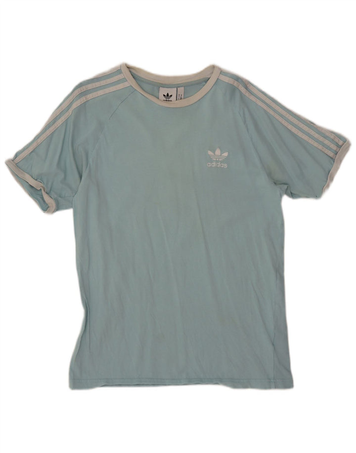 T-shirt da uomo ADIDAS Top blu medio in cotone