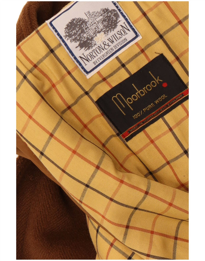 Cappotto da uomo Norton & Wilson UK 40 Large Marrone Lana