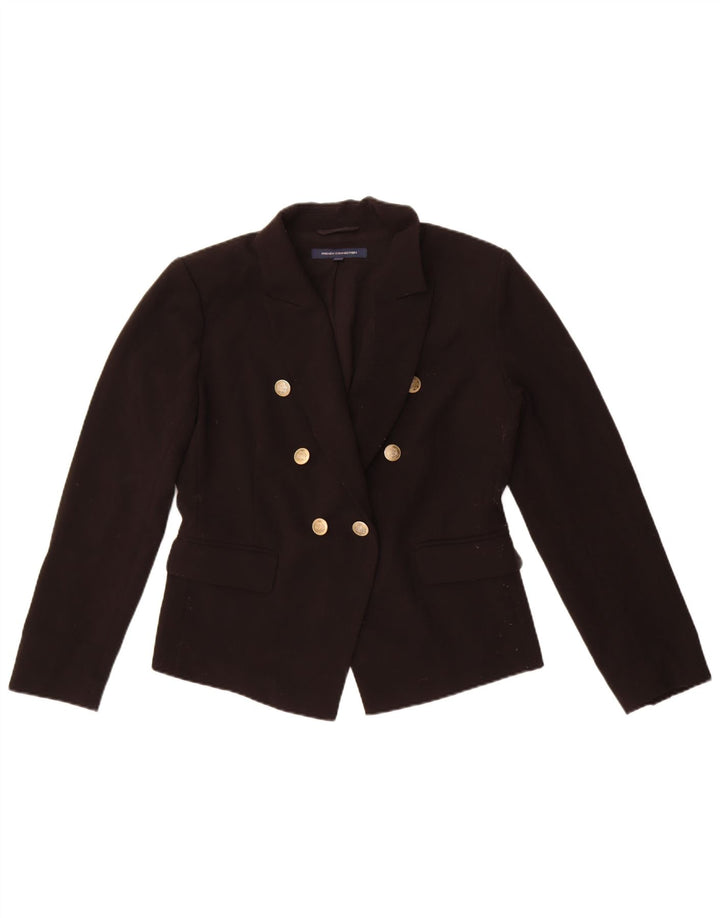 Giacca blazer doppiopetto da donna French Connection UK 10 piccola nera