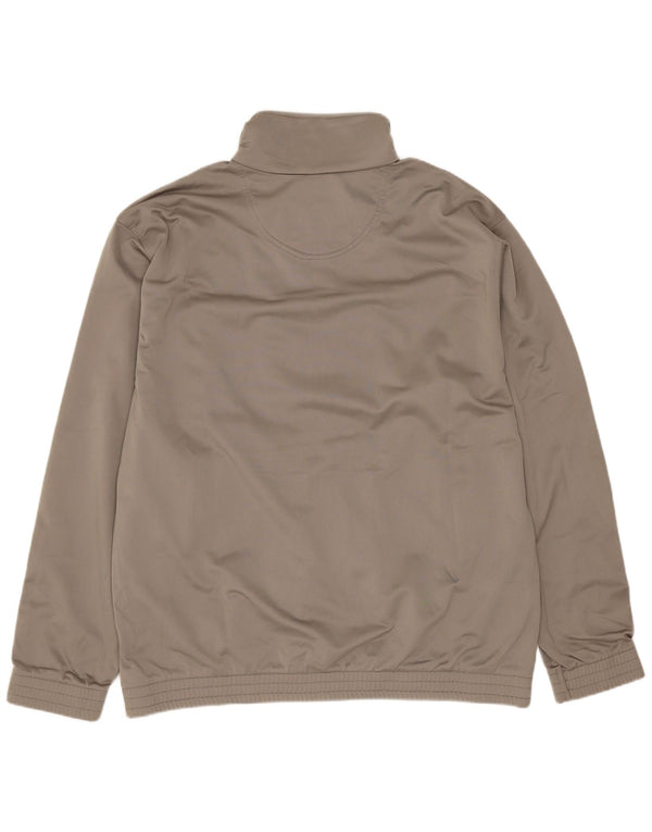 Giacca da ginnastica da uomo Lotto grande in poliestere kaki