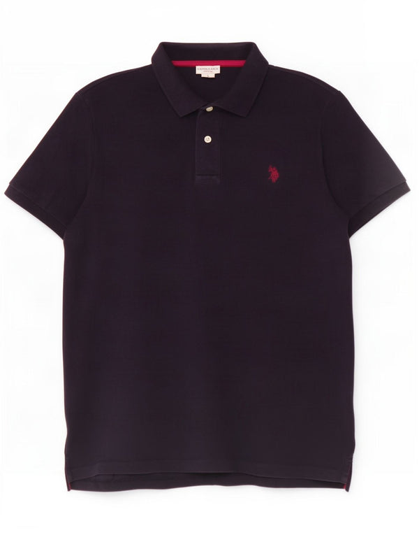 Polo Assn. Polo da uomo grande in cotone blu navy