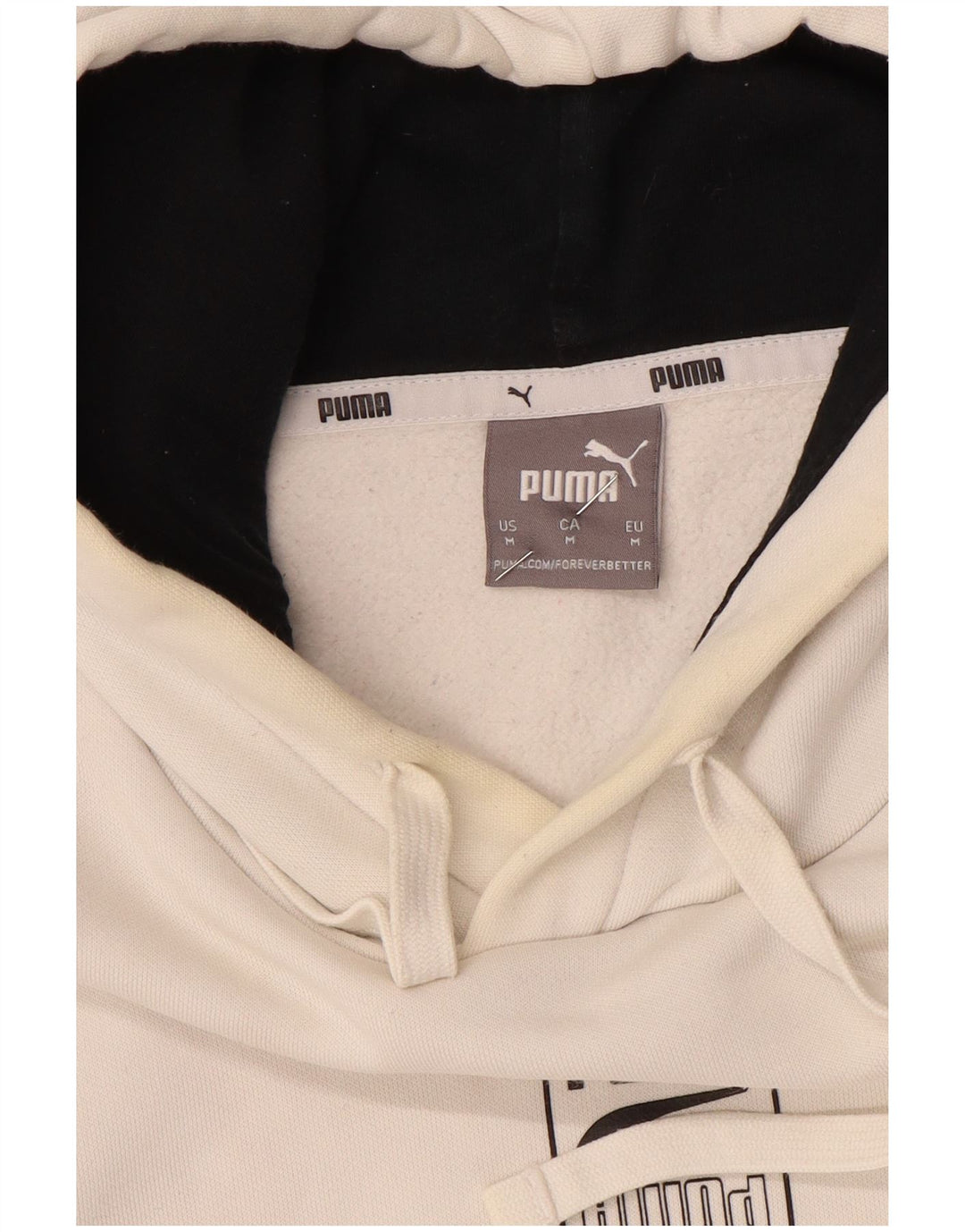 Felpa con cappuccio grafica da uomo Puma Medium Off White Colourblock