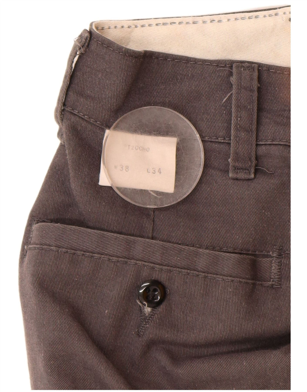 Pantaloni chino dritti da uomo RED KAP W38 L29 poliestere grigio