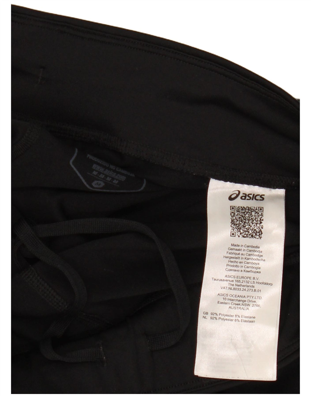 Leggings Asics Capri da donna UK 12 medio nero poliestere