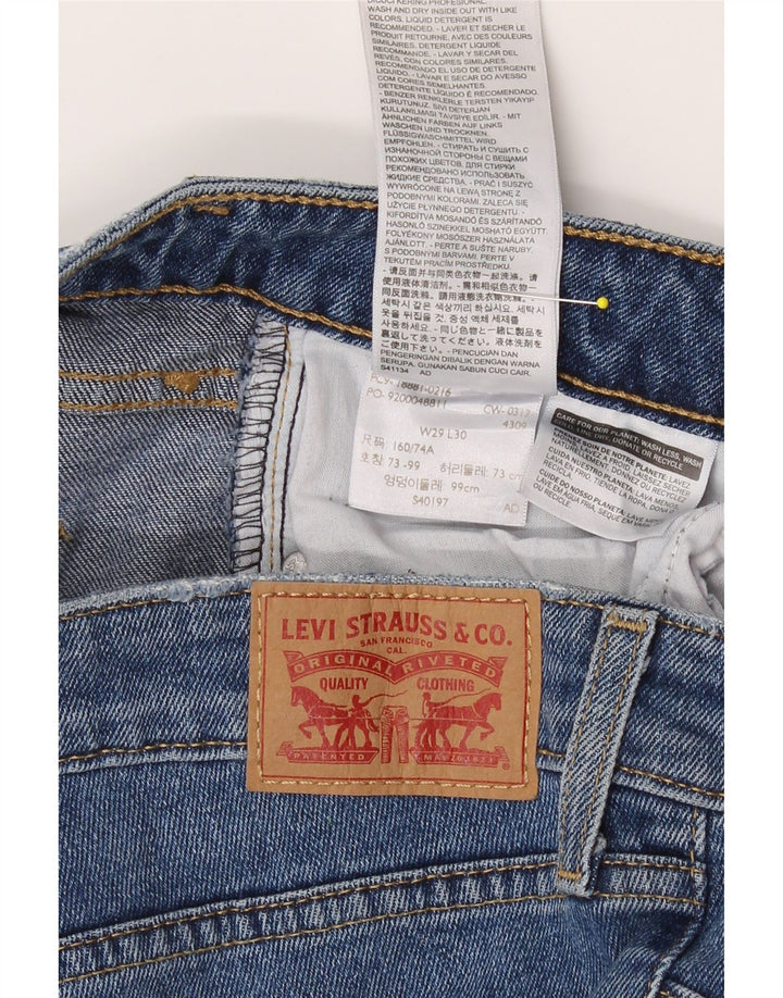 LEVI'S Womens 711 Skinny Jeans W29 L30 Blue Cotton Vintage Levi's and Second-Hand Levi's from Messina Hembry 