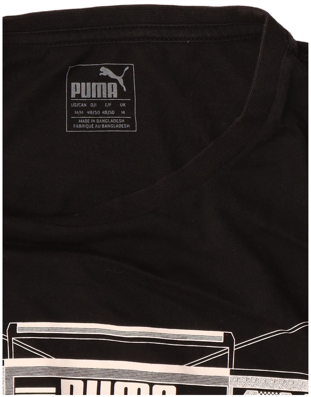 T-shirt grafica PUMA da uomo, colore nero medio