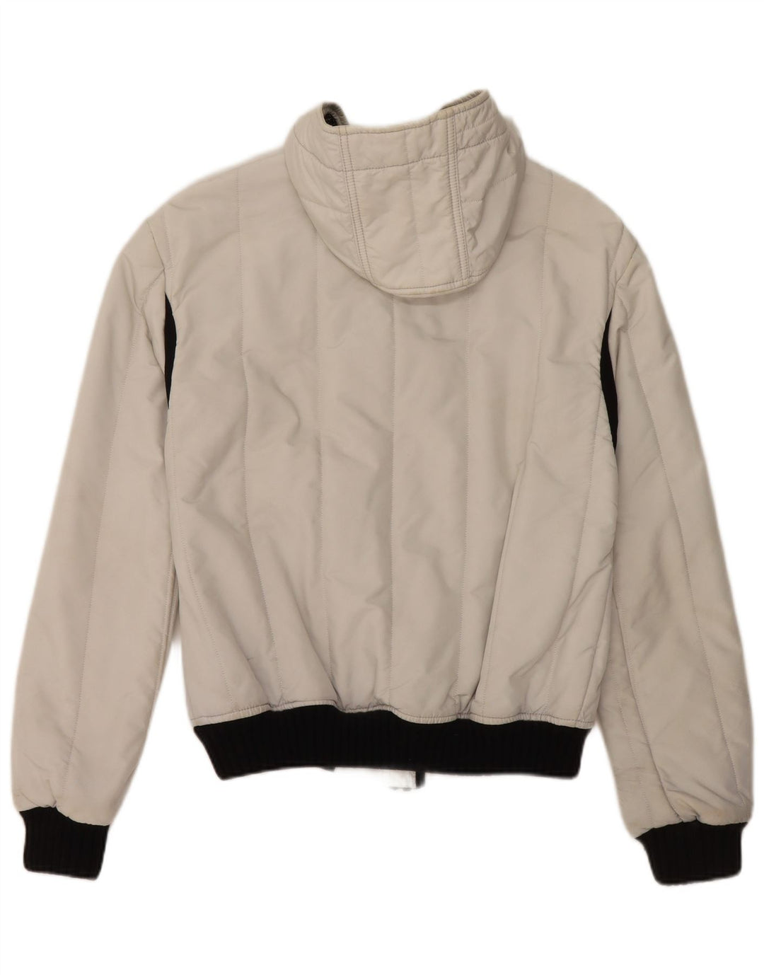 REFRIGIWEAR Giubbotto bomber con cappuccio da donna UK 14 medio bianco poliammide