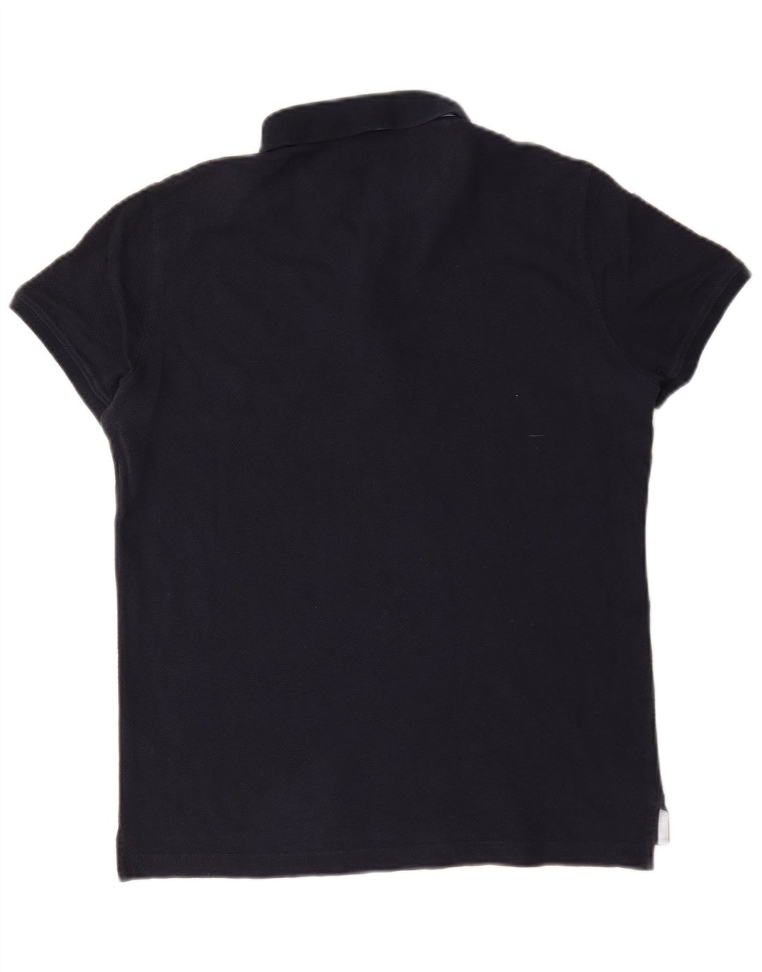 Polo da uomo vestibilità casual Massimo Dutti in cotone blu navy medio