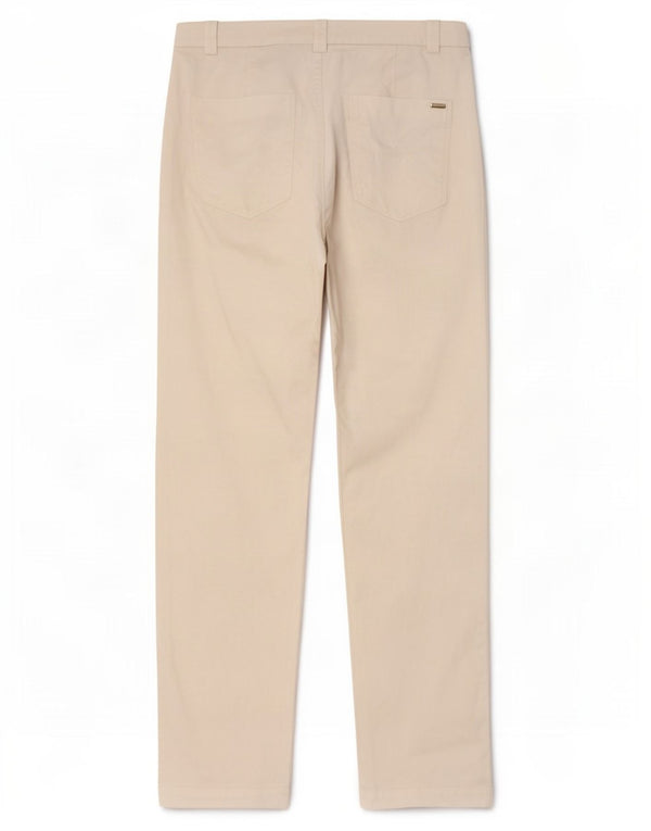 Pantaloni chino dritti da donna Massimo Dutti EU 38 Small W28 L27 Bianco