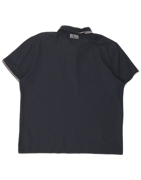 Polo da uomo HUGO BOSS 2XL in cotone blu navy