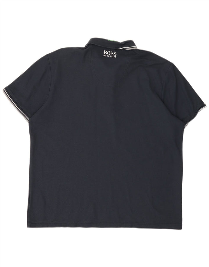 Polo da uomo HUGO BOSS 2XL in cotone blu navy