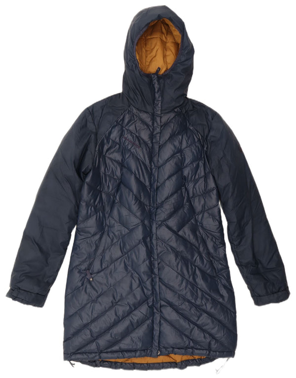 Cappotto imbottito con cappuccio da donna MAMMUT UK 12 medio poliestere blu navy