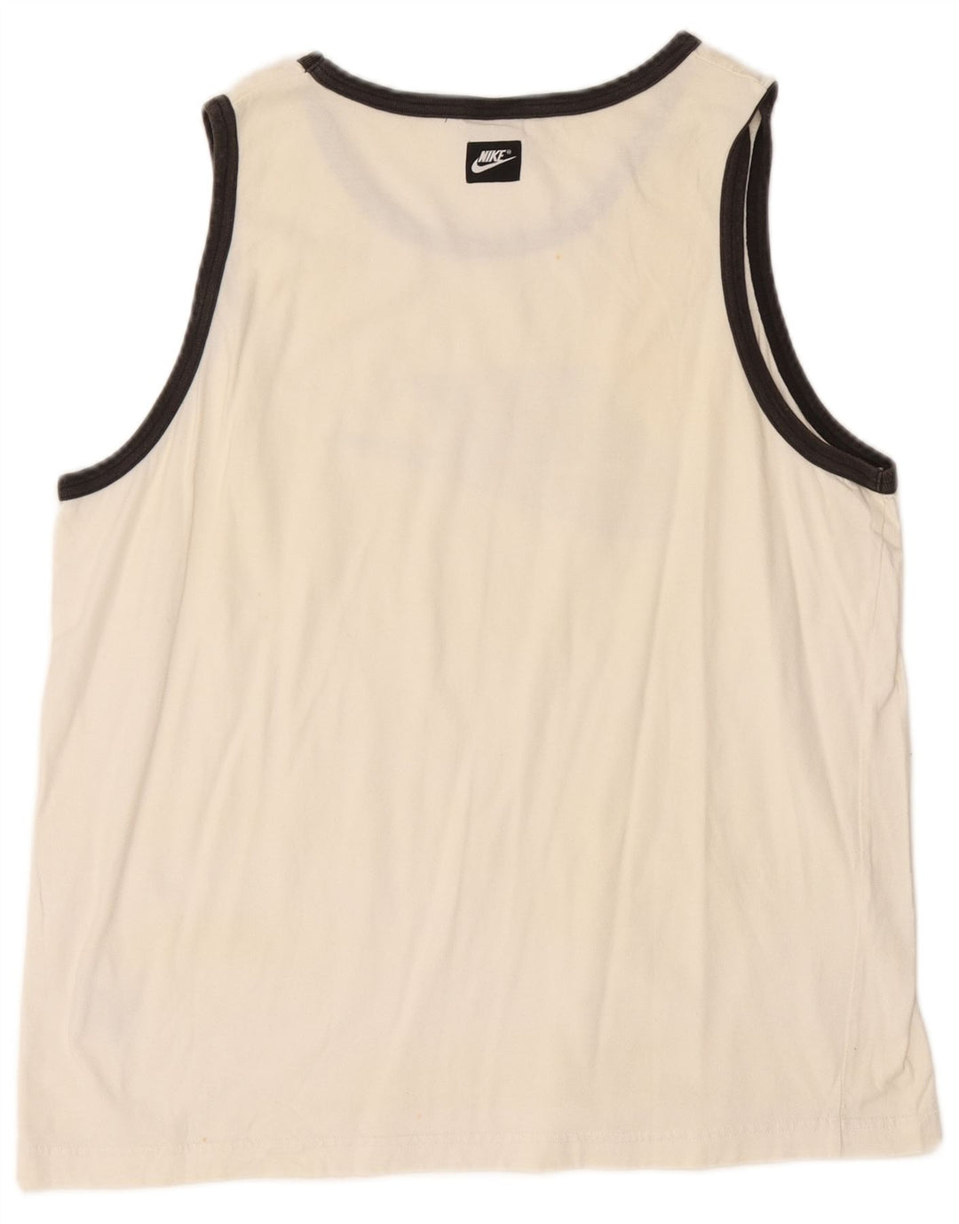 Canotta grafica da uomo NIKE UK 46/47 XL cotone bianco sporco