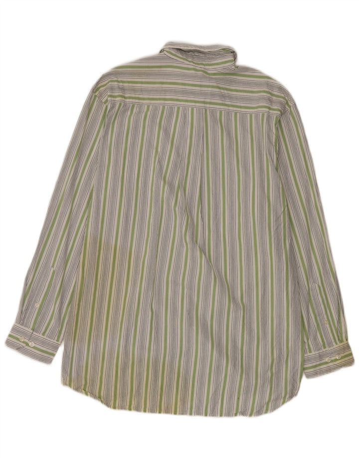 Camicia da uomo Izod in cotone a righe bianche medie