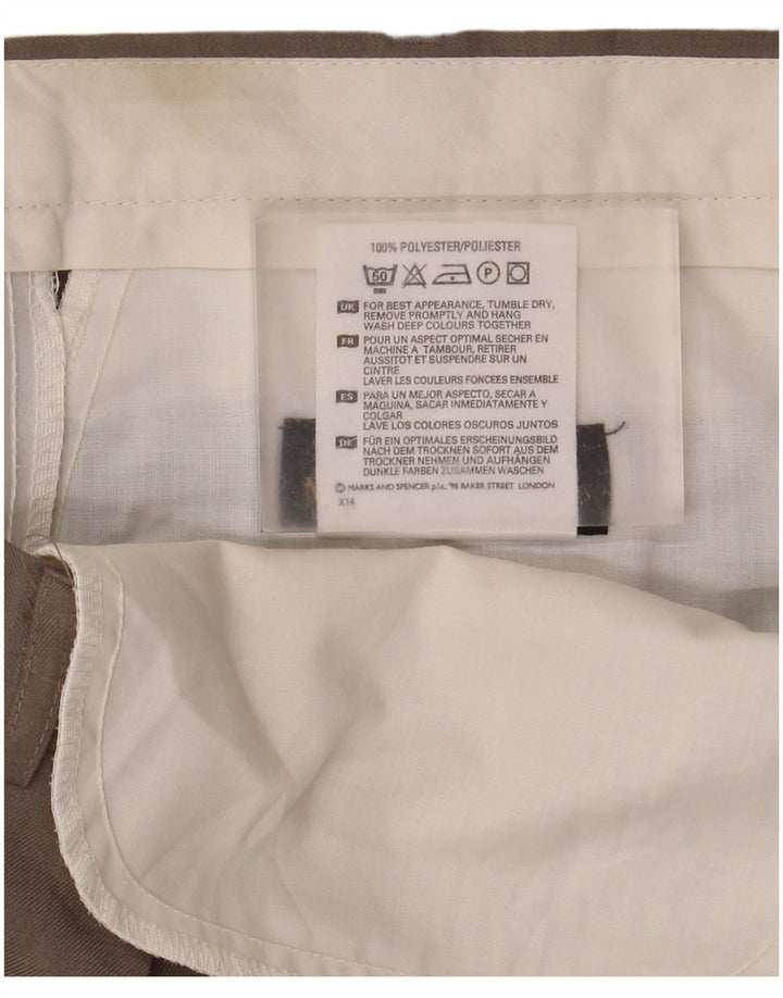 Pantaloni casual con pegging Marks & Spencer da uomo St. Michael W38 L29 Marrone