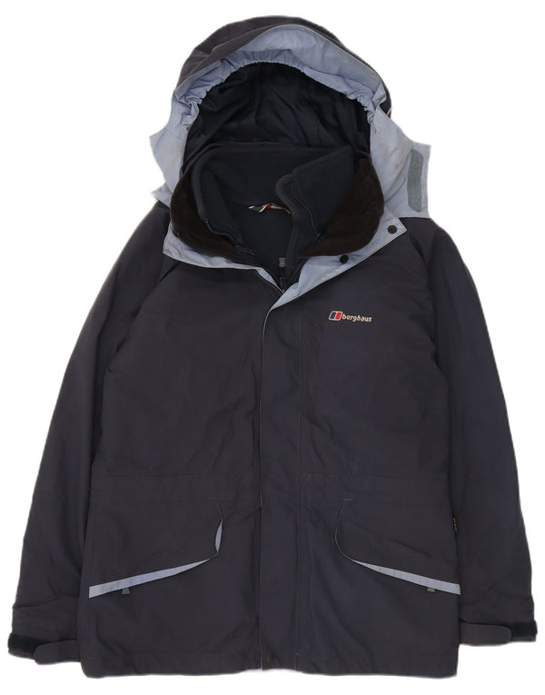 Giacca a vento oversize con cappuccio da donna BERGHAUS UK 12 medio blu navy