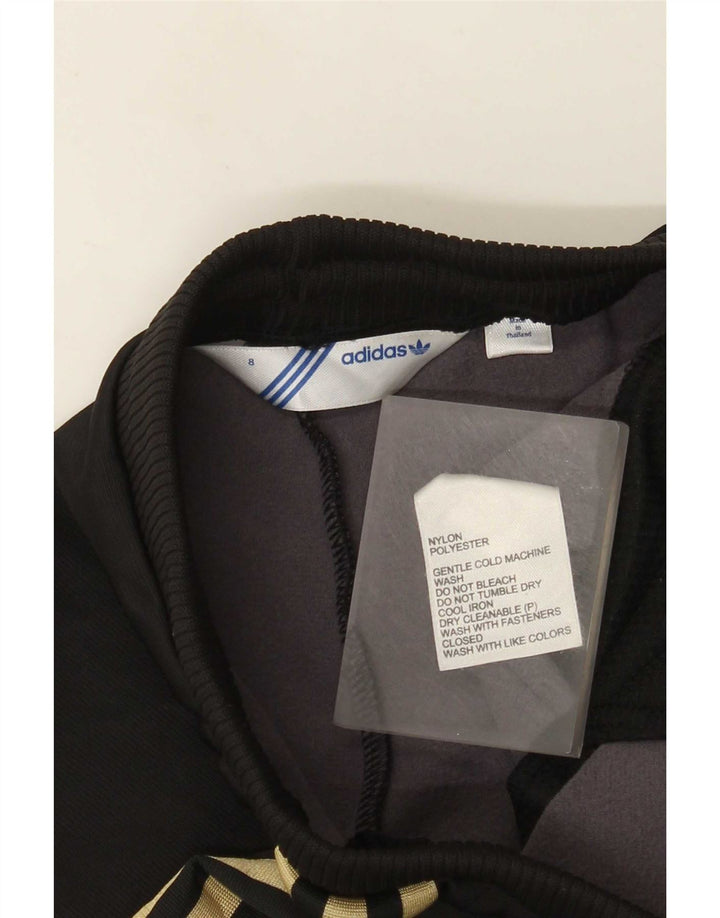 Pantaloni della tuta da donna Adidas UK 8 Small nylon nero