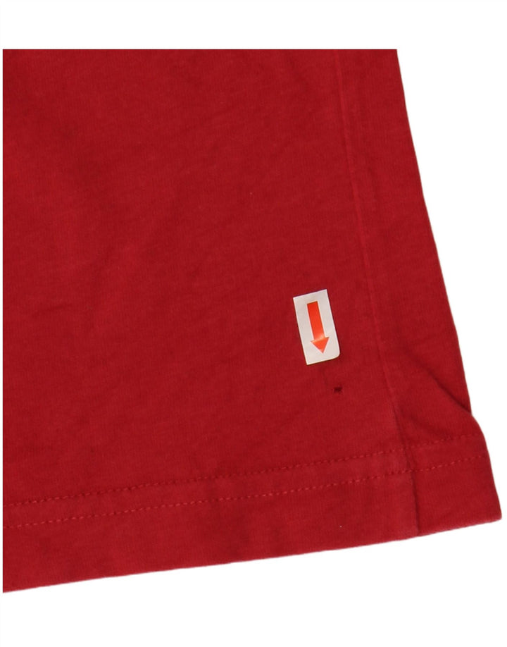 North Sails Maglia grafica da uomo a maniche lunghe grande in cotone rosso