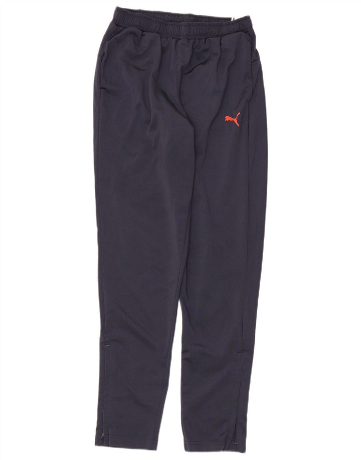 Pantaloni della tuta da ragazzo Puma 13-14 anni in poliestere blu navy