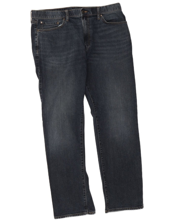 Jeans dritti regolari da uomo Marks & Spencer W36 L31 cotone blu