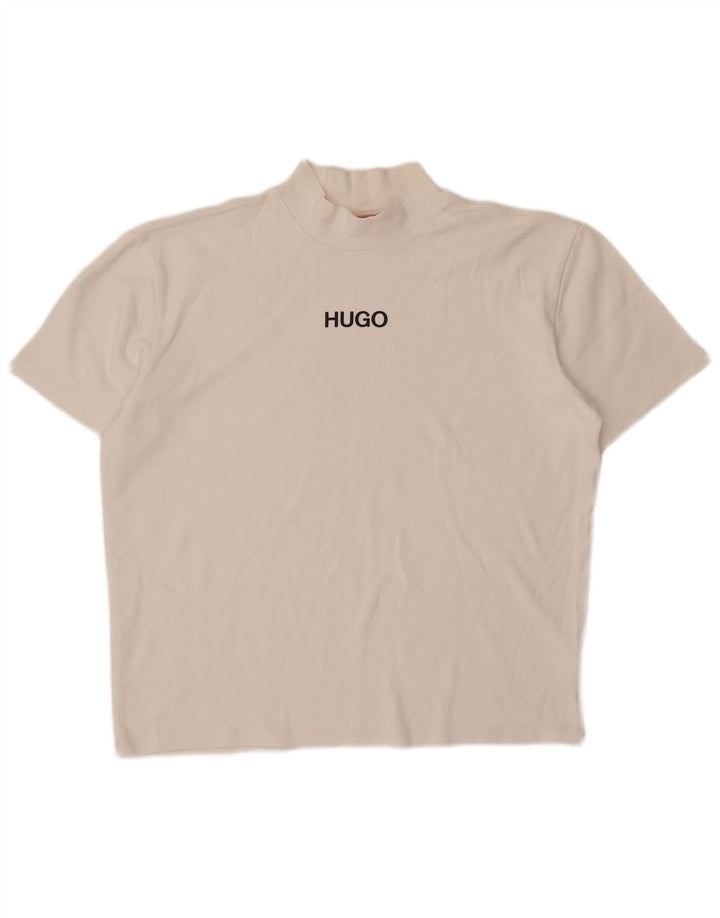 T-shirt da uomo Hugo Boss Top in cotone bianco medio