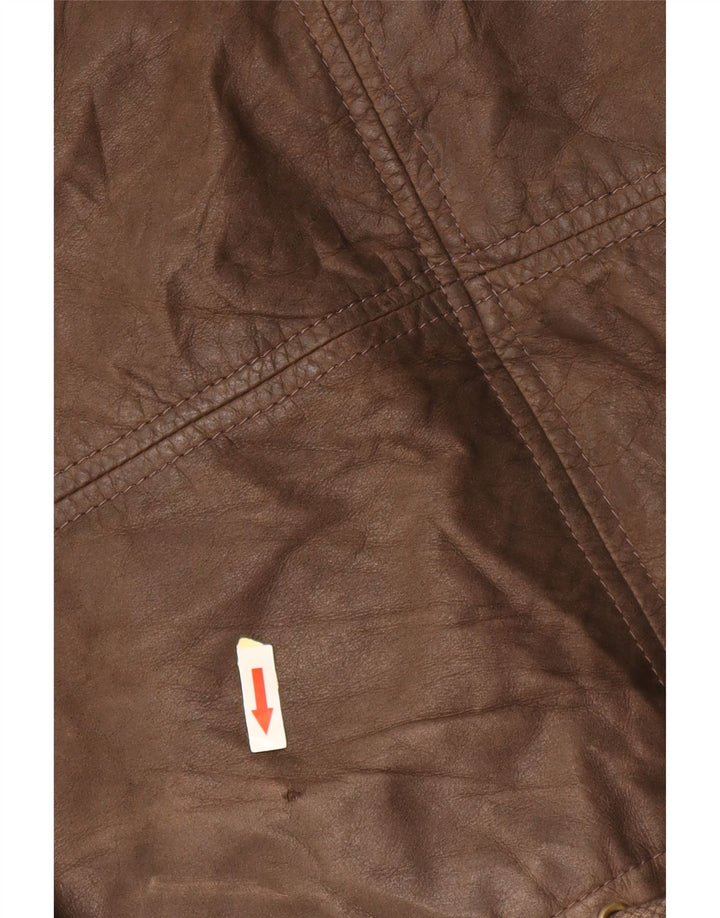 Giacca in pelle da uomo CONBIPEL UK 40 grande in pelle marrone