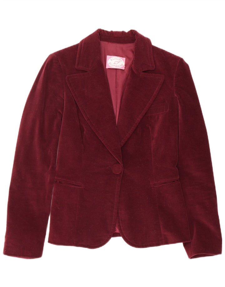 Blugirl Blumarine Giacca Blazer a 1 Bottone da Donna IT 42 Bordeaux Medio