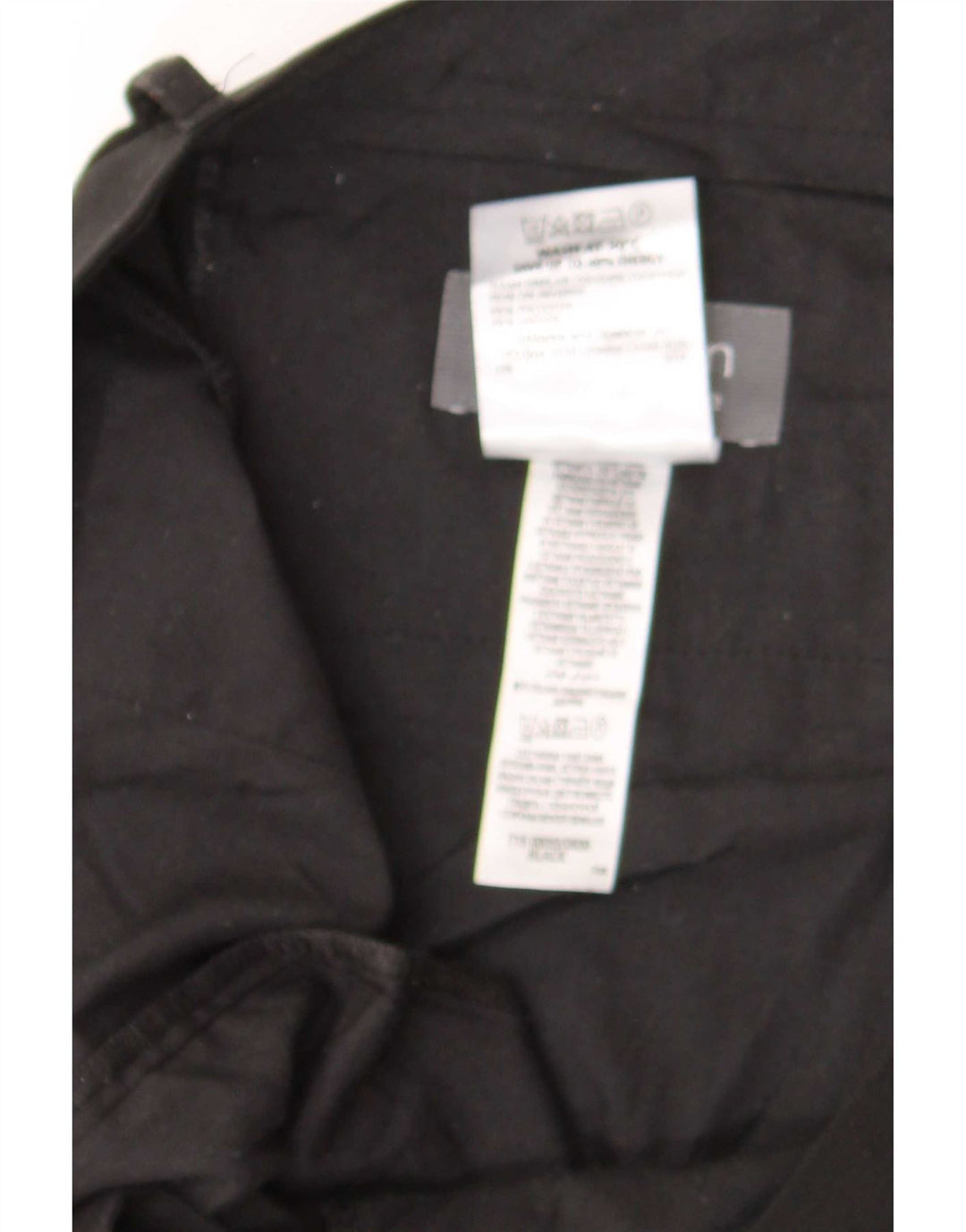 Pantaloni da abito dritti da uomo Marks & Spencer W39 L31 poliestere nero