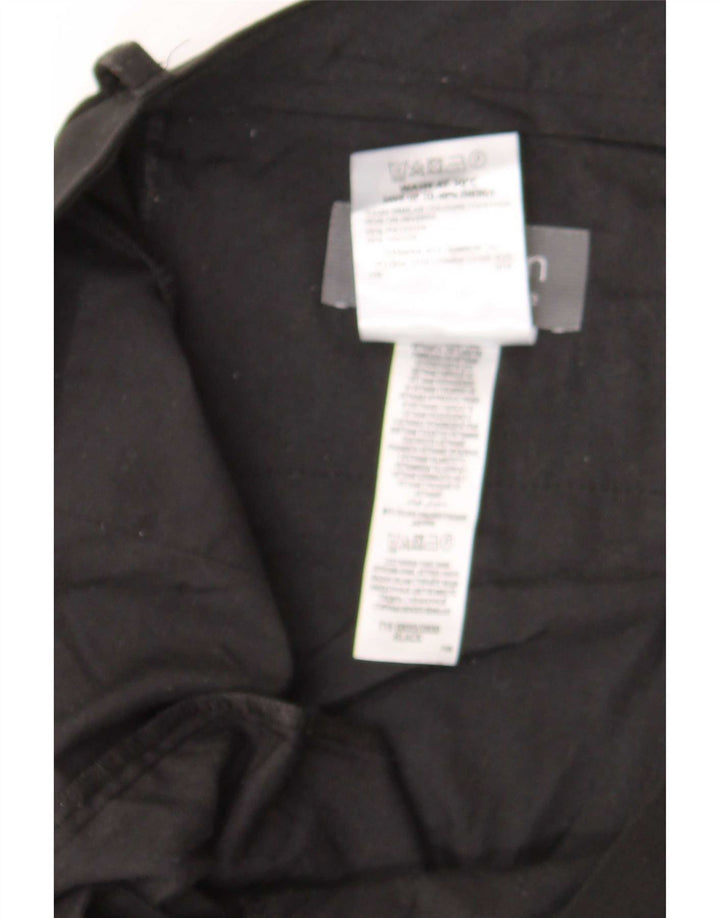 Pantaloni da abito dritti da uomo Marks & Spencer W39 L31 poliestere nero