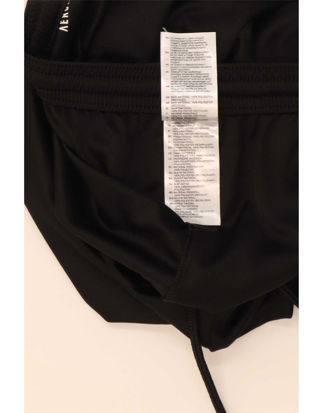 Pantaloncini sportivi Adidas Aeroready da uomo grandi in poliestere nero