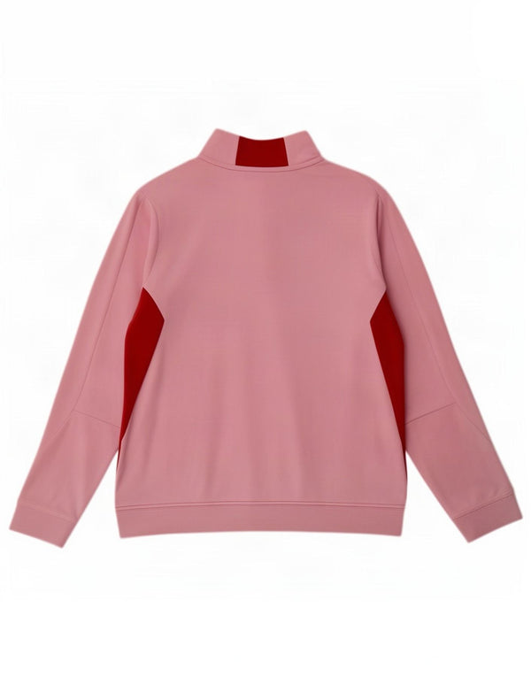 Crew Clothing Top da tuta da donna pullover UK 16 Large Pink Colourblock
