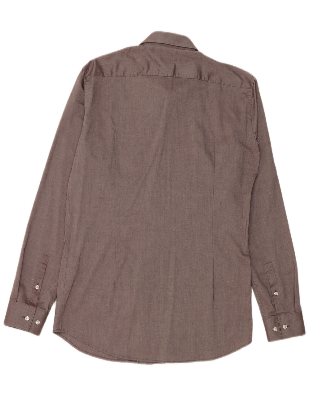 Camicia da uomo extra slim fit Hugo Boss taglia 40 15 1/2 cotone grigio medio