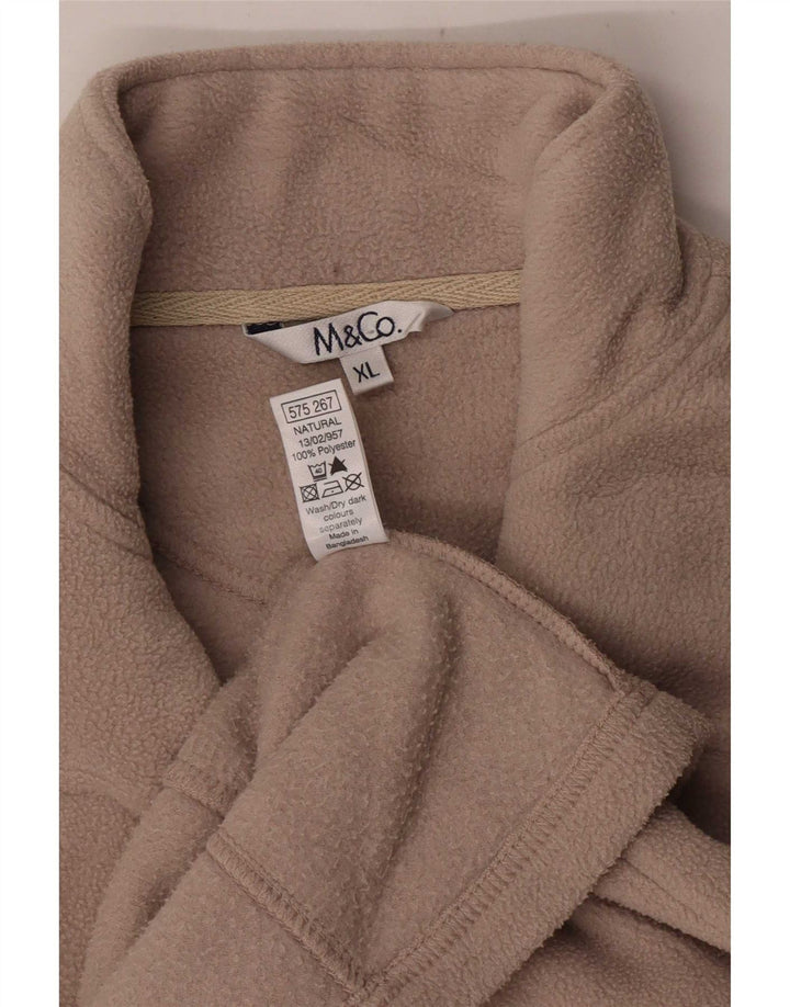 Giacca in pile da donna M&Co UK 18 XL Poliestere beige