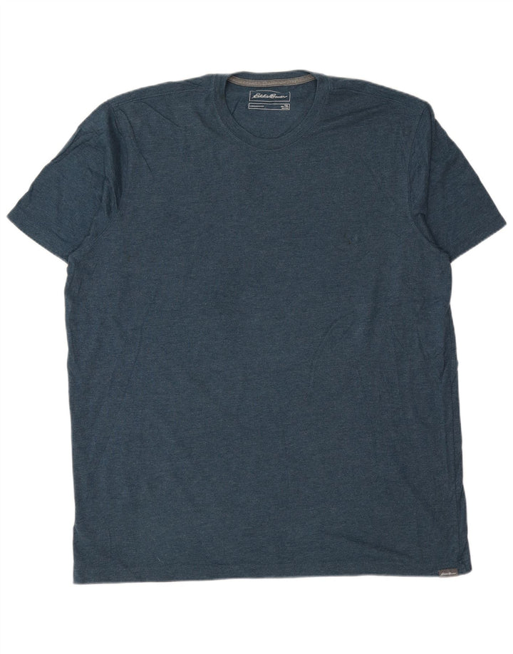 T-shirt da uomo EDDIE BAUER Top XL in cotone blu