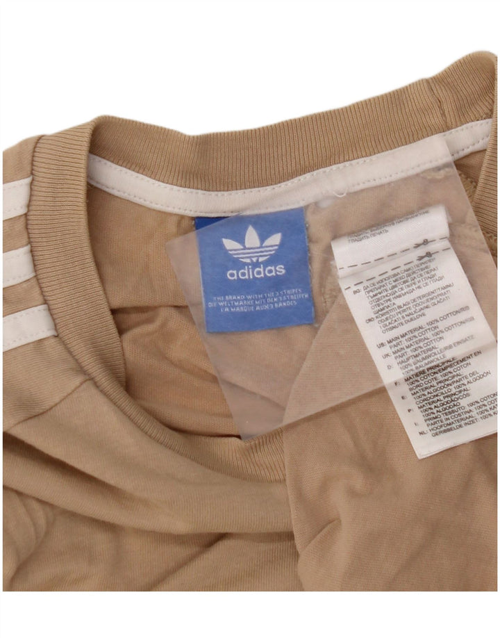 T-shirt da donna ADIDAS Top UK 12 cotone beige medio