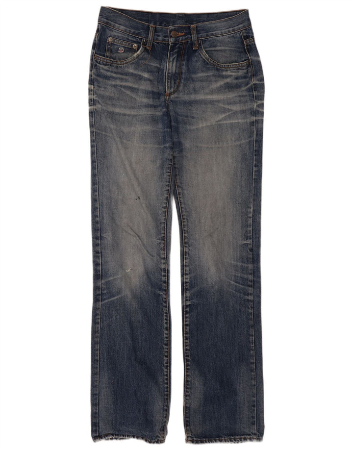 Jeans dritti vintage da donna W30 L33 Blu
