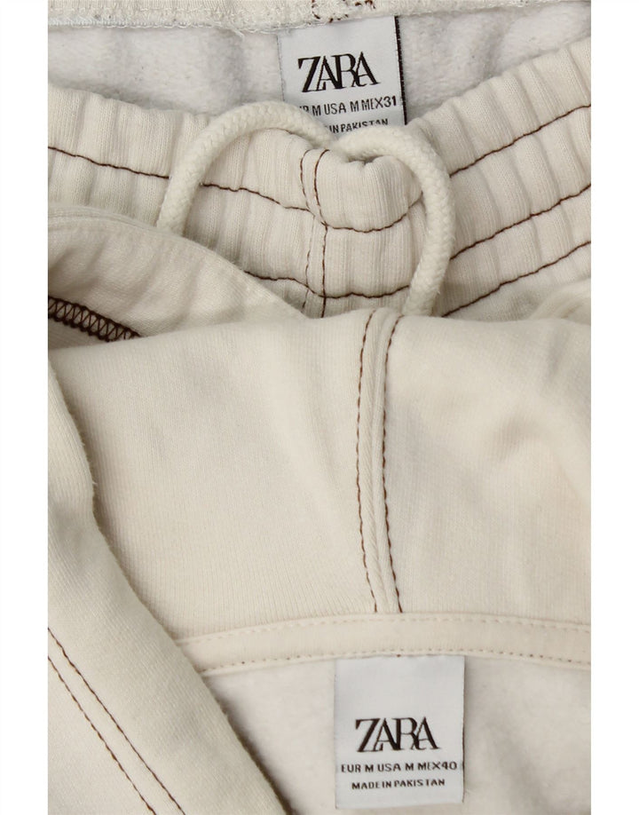 Tuta intera con cappuccio da uomo Zara in cotone bianco medio