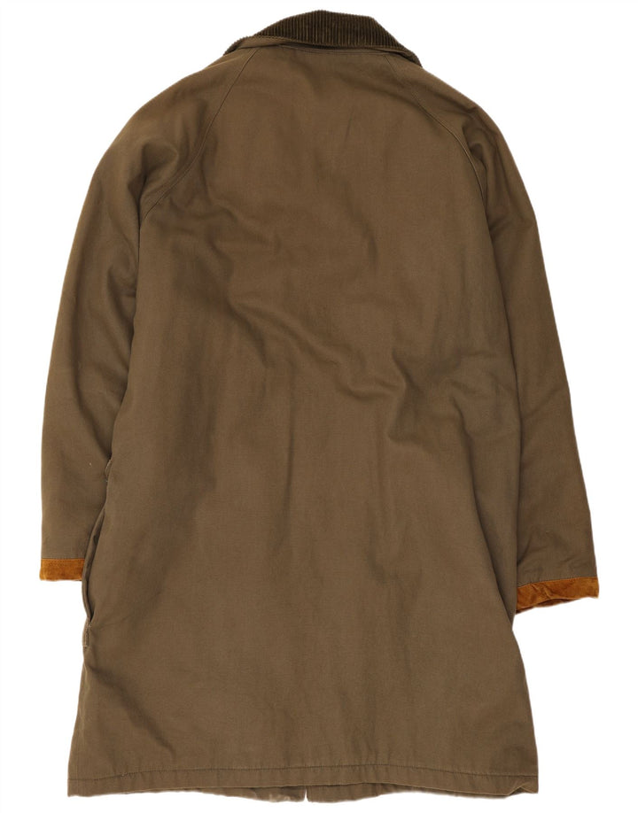 Montgomery oversize da donna con zip UK 18 XL cotone kaki