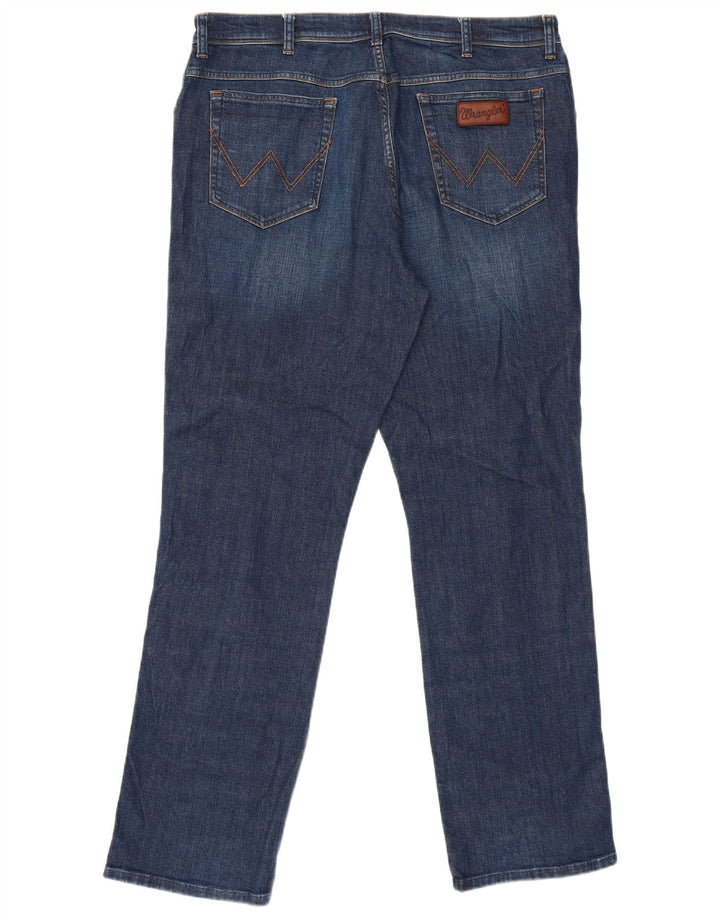 Jeans dritti da uomo Wrangler Texas W40 L34 cotone blu