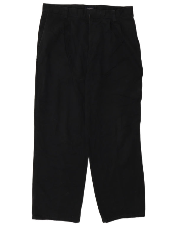 Pantaloni chino con pegging da uomo Dockers W34 L29 cotone nero