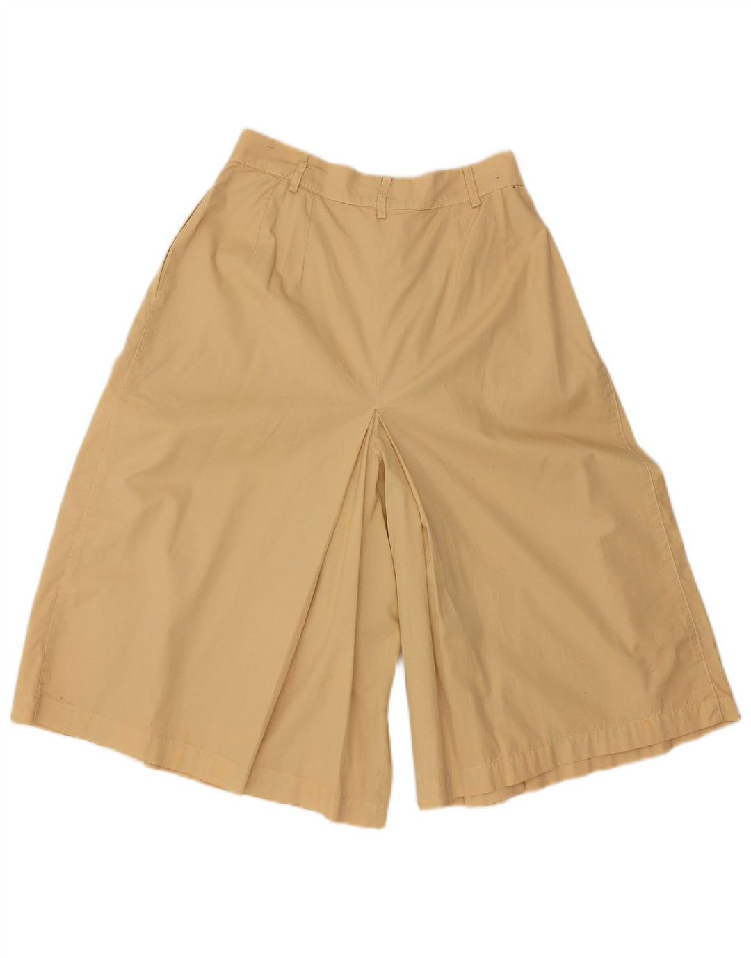 Bermuda da donna a vita alta Belfe IT 44 medio W28 cotone beige