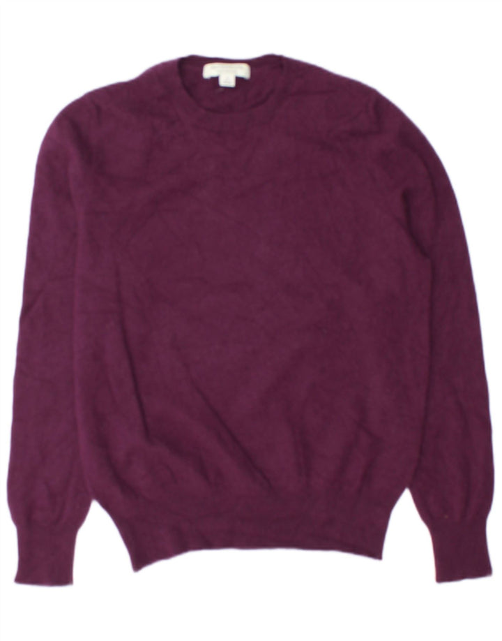 Maglione maglione girocollo da donna Marks & Spencer UK 12 viola medio
