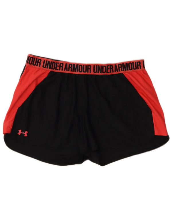 Pantaloncini sportivi Under Armour da donna Heat Gear UK 18 XL Black Colourblock