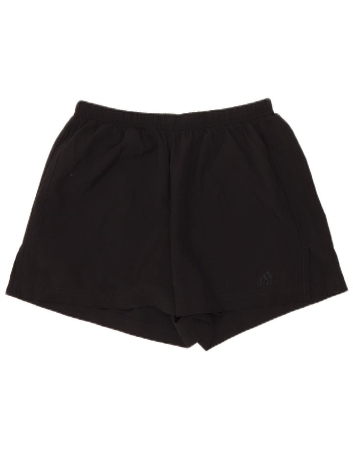 Pantaloncini sportivi Adidas da donna UK 12 medio nero poliestere