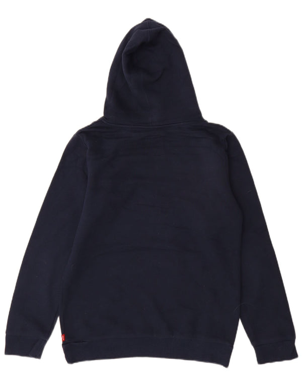 Maglione con cappuccio grafico per ragazze Levi's 13-14 anni XL in cotone blu navy