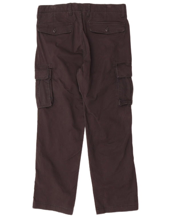 Pantaloni cargo dritti da uomo Gap W32 L30 cotone nero