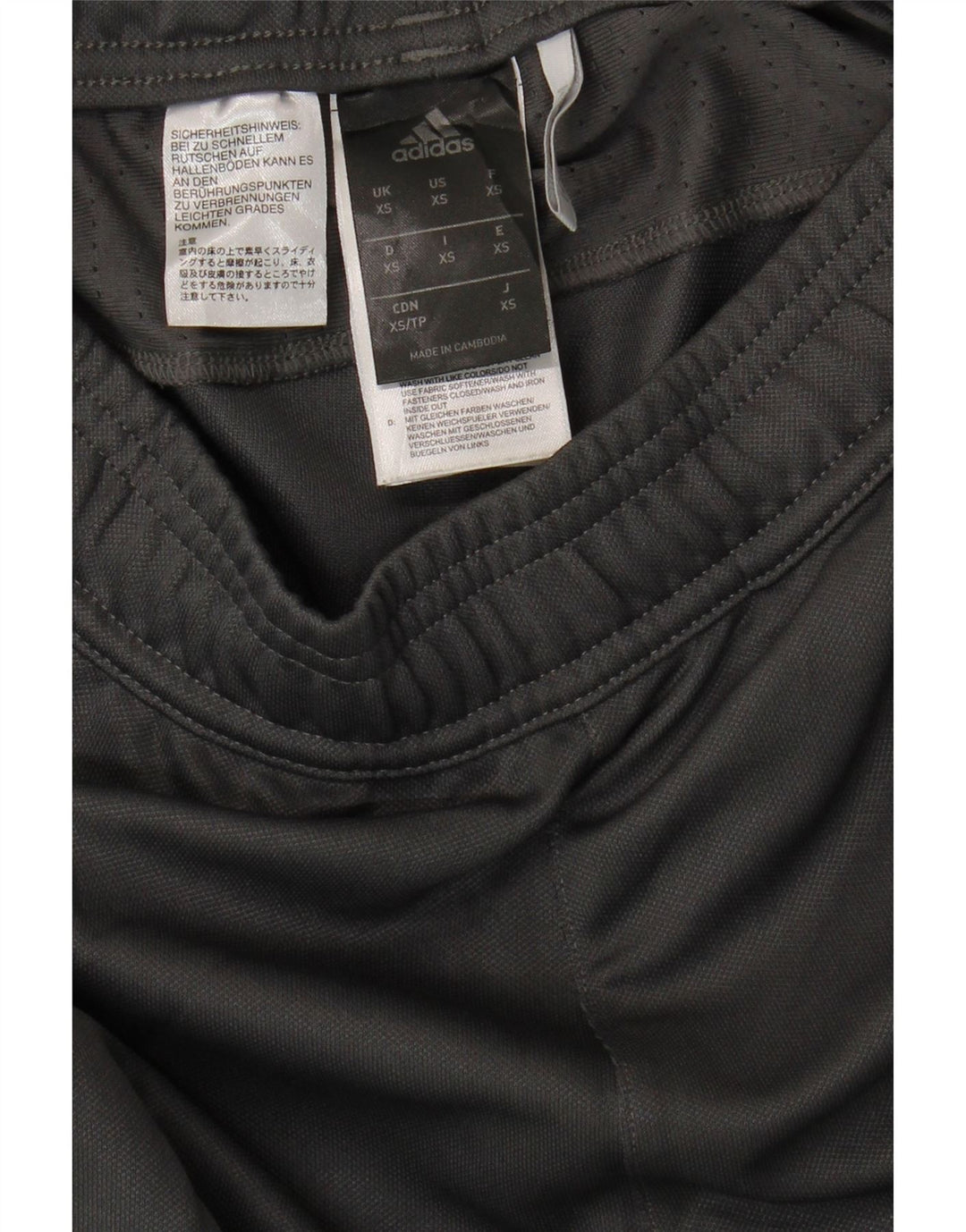 Pantaloni da tuta da uomo Adidas XS in poliestere grigio