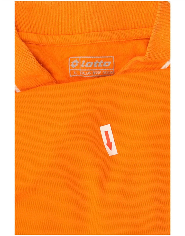Polo da uomo Lotto XL in cotone arancione