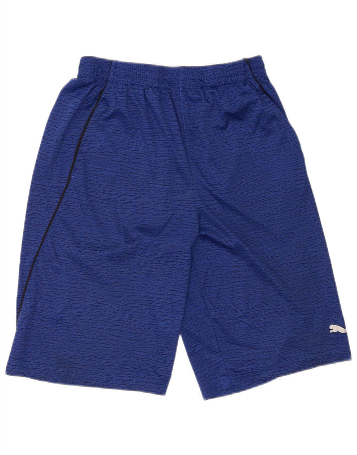 Pantaloncini sportivi Puma da bambino 13-14 anni XL Poliestere screziato blu navy